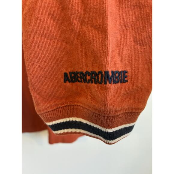 90s Abercrombie Outdoor Heavy Long Sleeve Orange Ringer Thermal Men Shirt XL USA - Picture 3 of 8